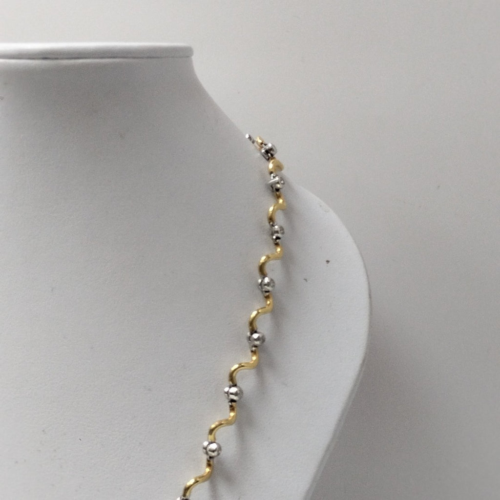 COLLAR ORO COMBINADO 18 K 34,80 GRMS (SEMINUEVO)