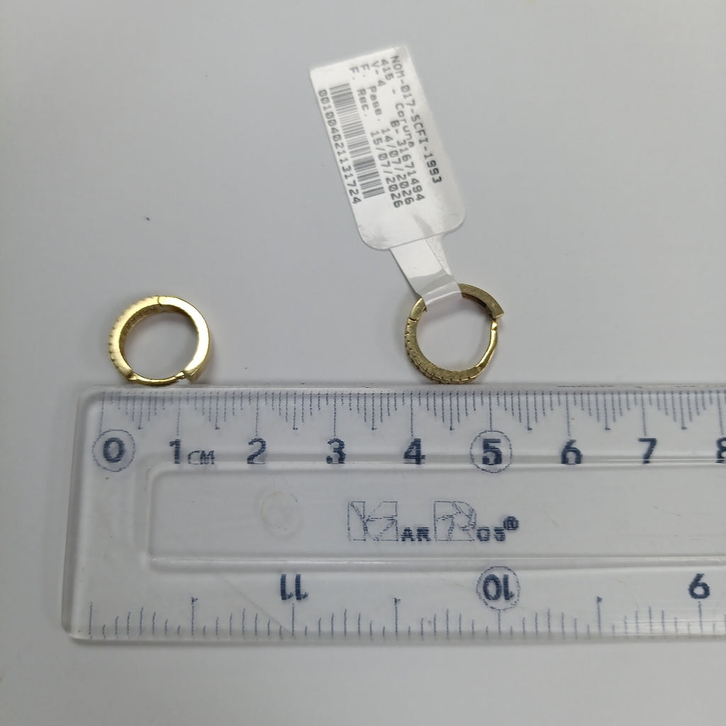 ARRACADAS PAR ORO 14 K 1.9 GRMS (SEMINUEVO)