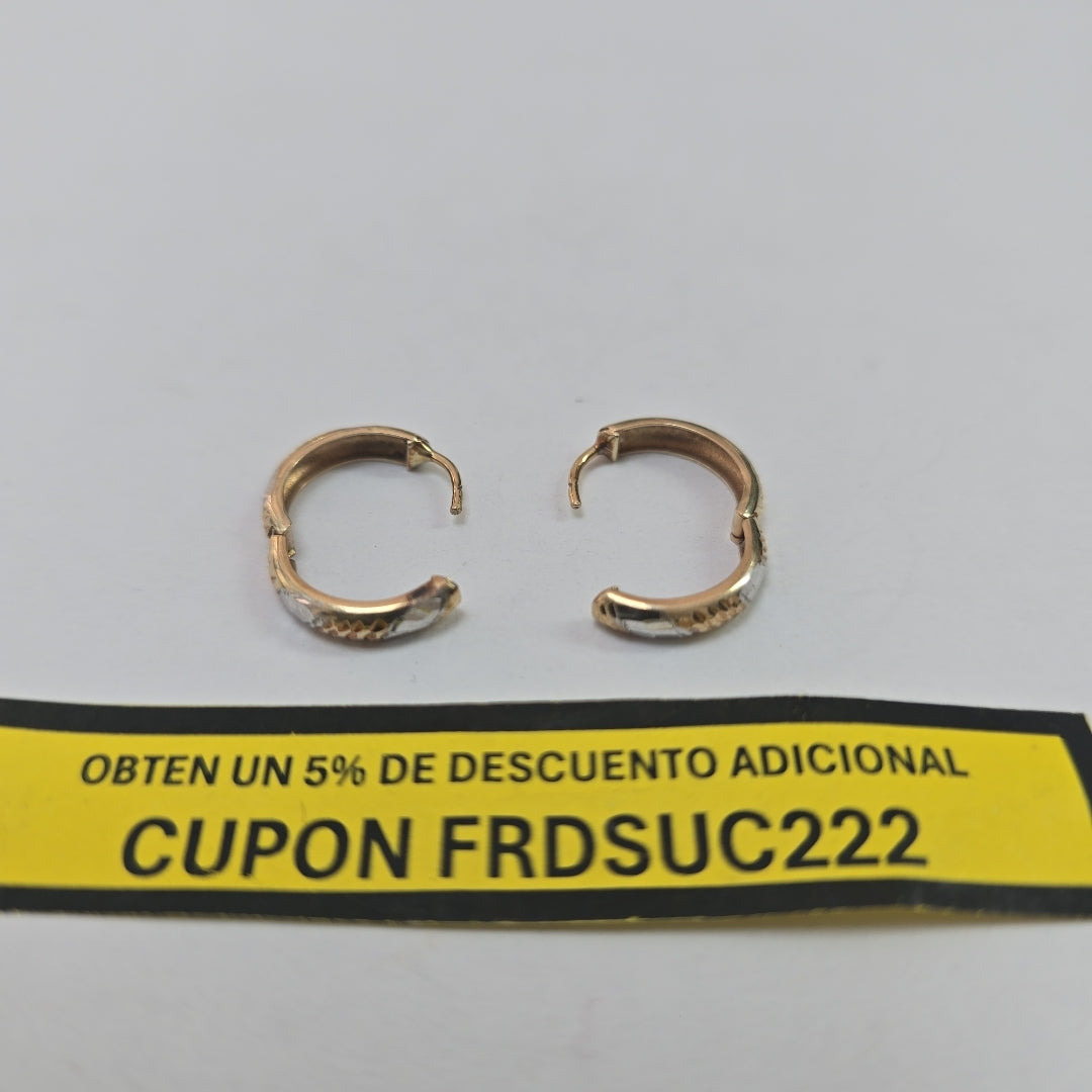 ARRACADAS PAR ORO 10 K 1,30 GRMS (SEMINUEVO)