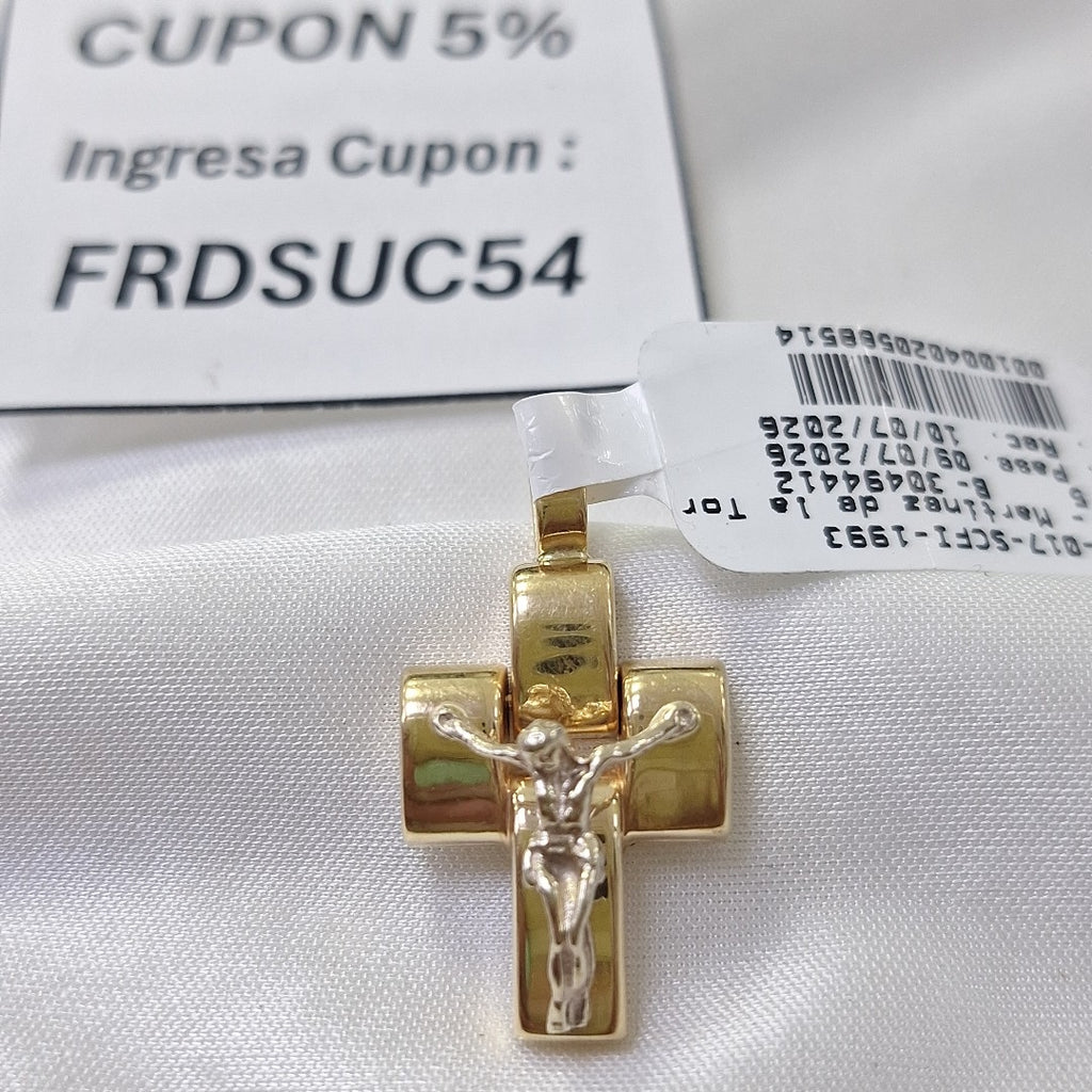 CRUCIFIJO ORO 14 K 3.6 GRMS (SEMINUEVO)