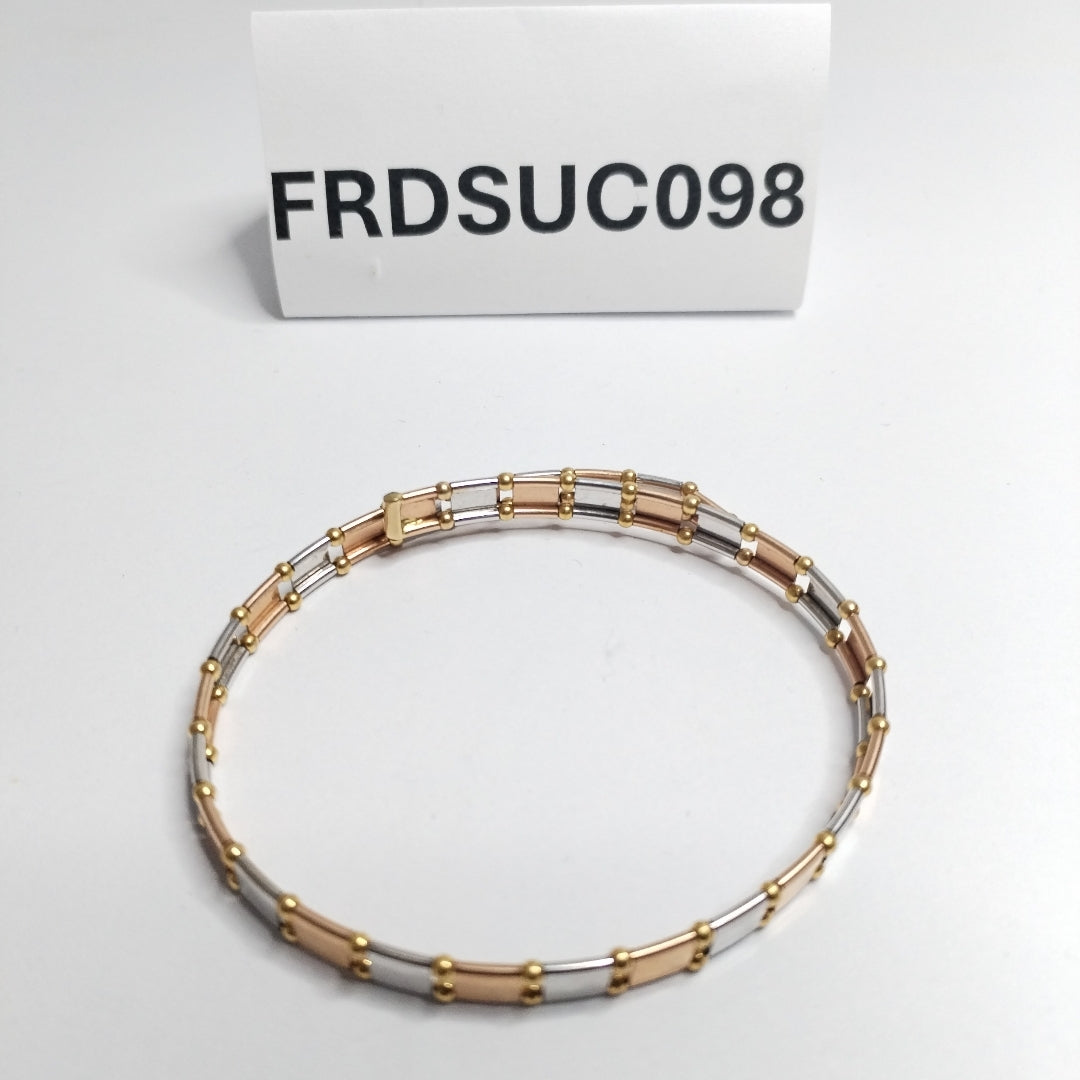 PULSERA RIGIDA ORO, ORO COMBINADO 14 K 8.3 GRMS (SEMINUEVO)