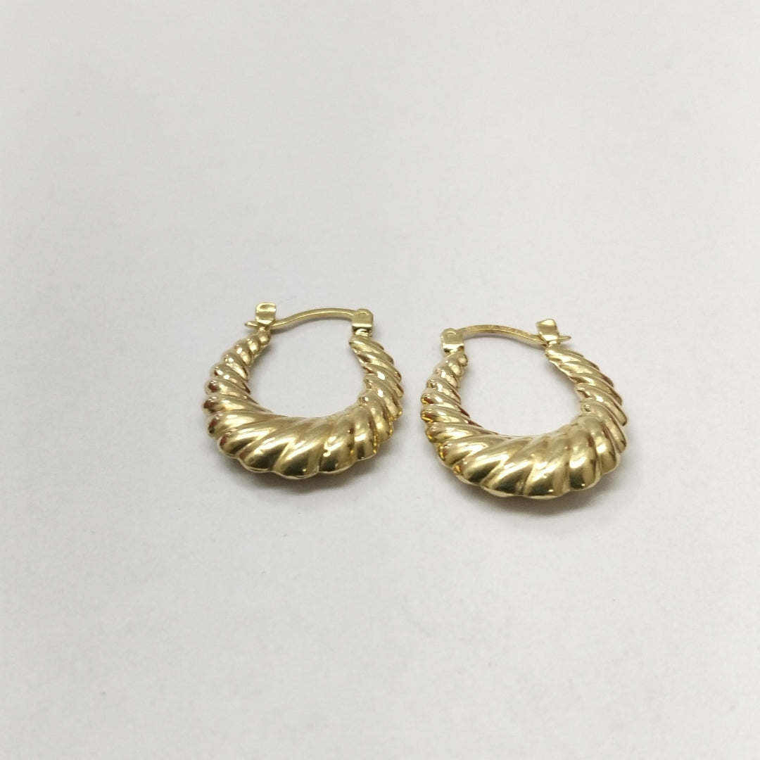 ARETES PAR ORO 14 K 1.8 GRMS (SEMINUEVO)