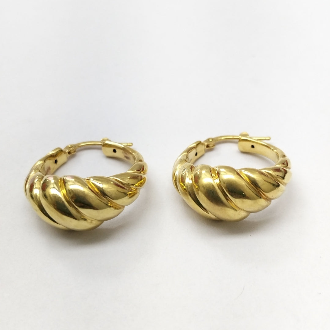 ARRACADAS PAR ORO 14 K 4.9 GRMS (SEMINUEVO)
