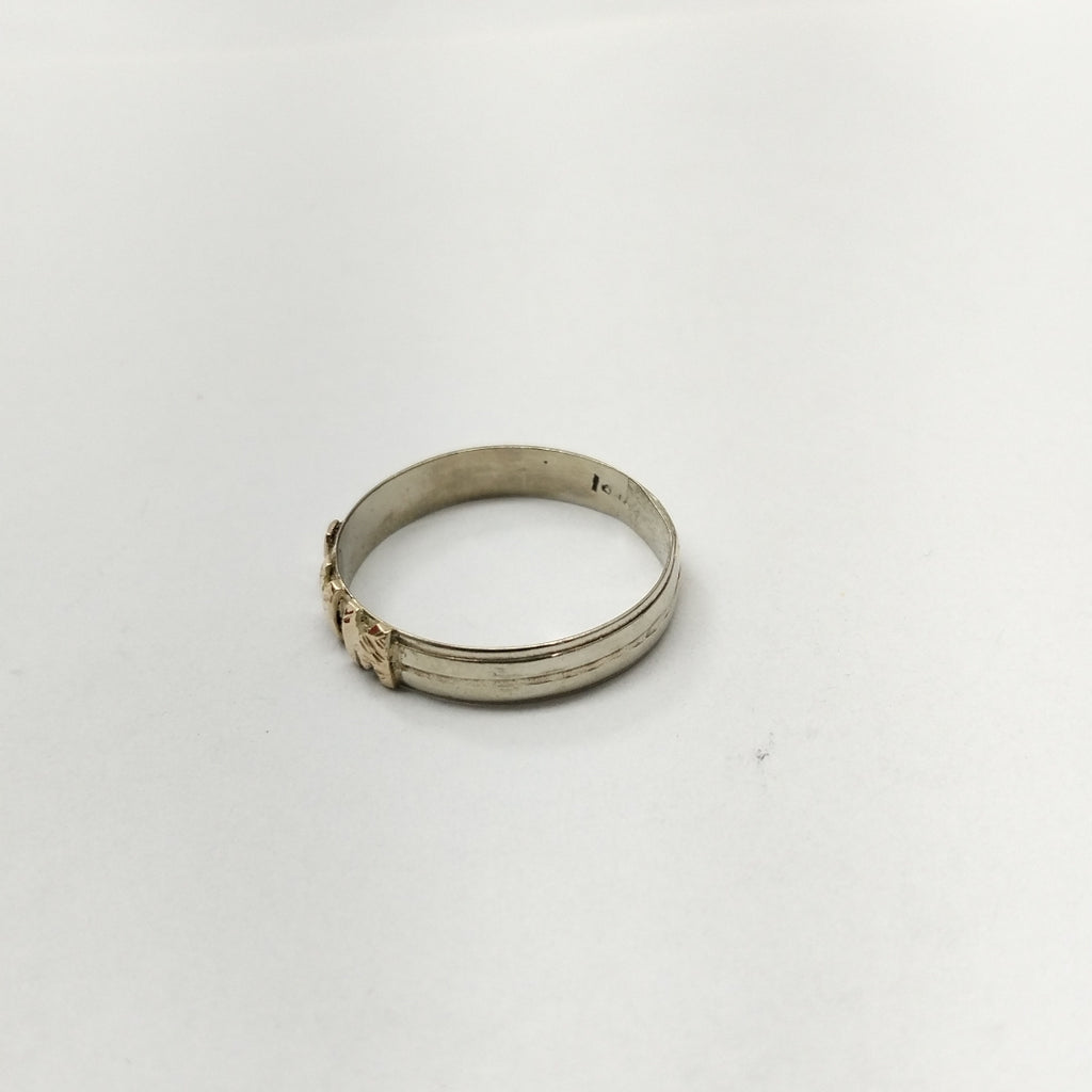 ARGOLLA ORO, ORO BLANCO 14 K 2.5 GRMS (SEMINUEVO)