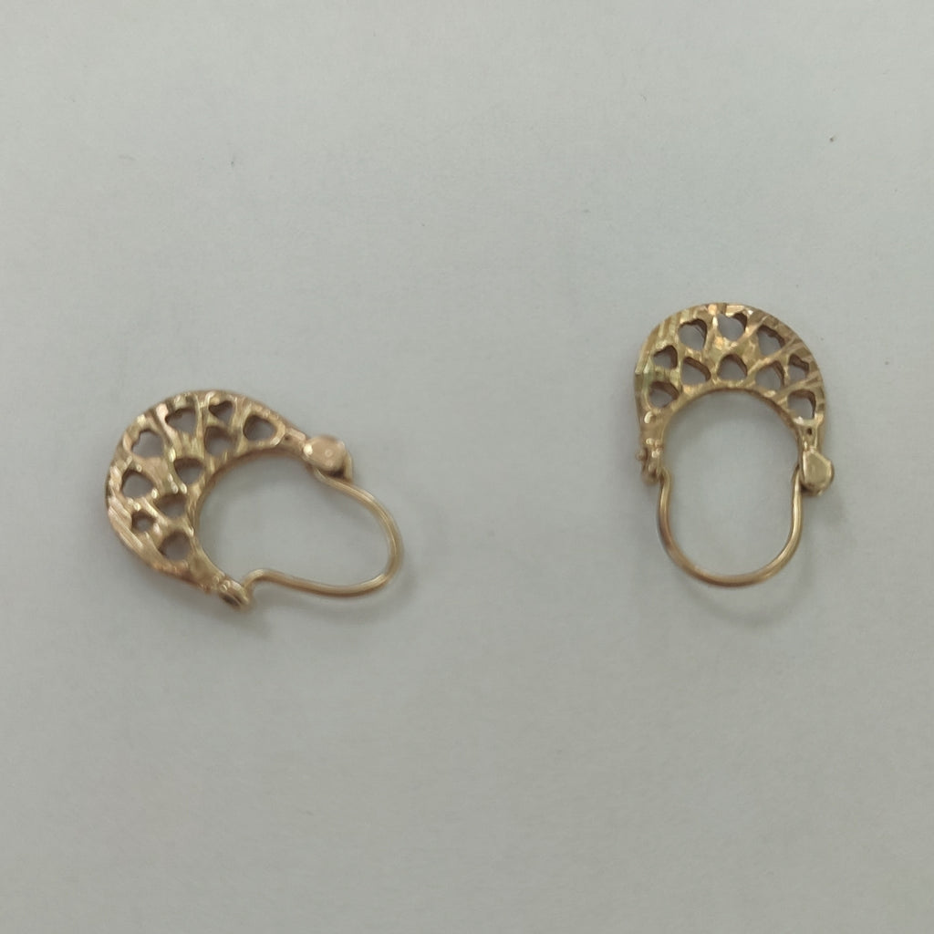 ARRACADAS PAR ORO 10 K 0.8 GRMS (SEMINUEVO)