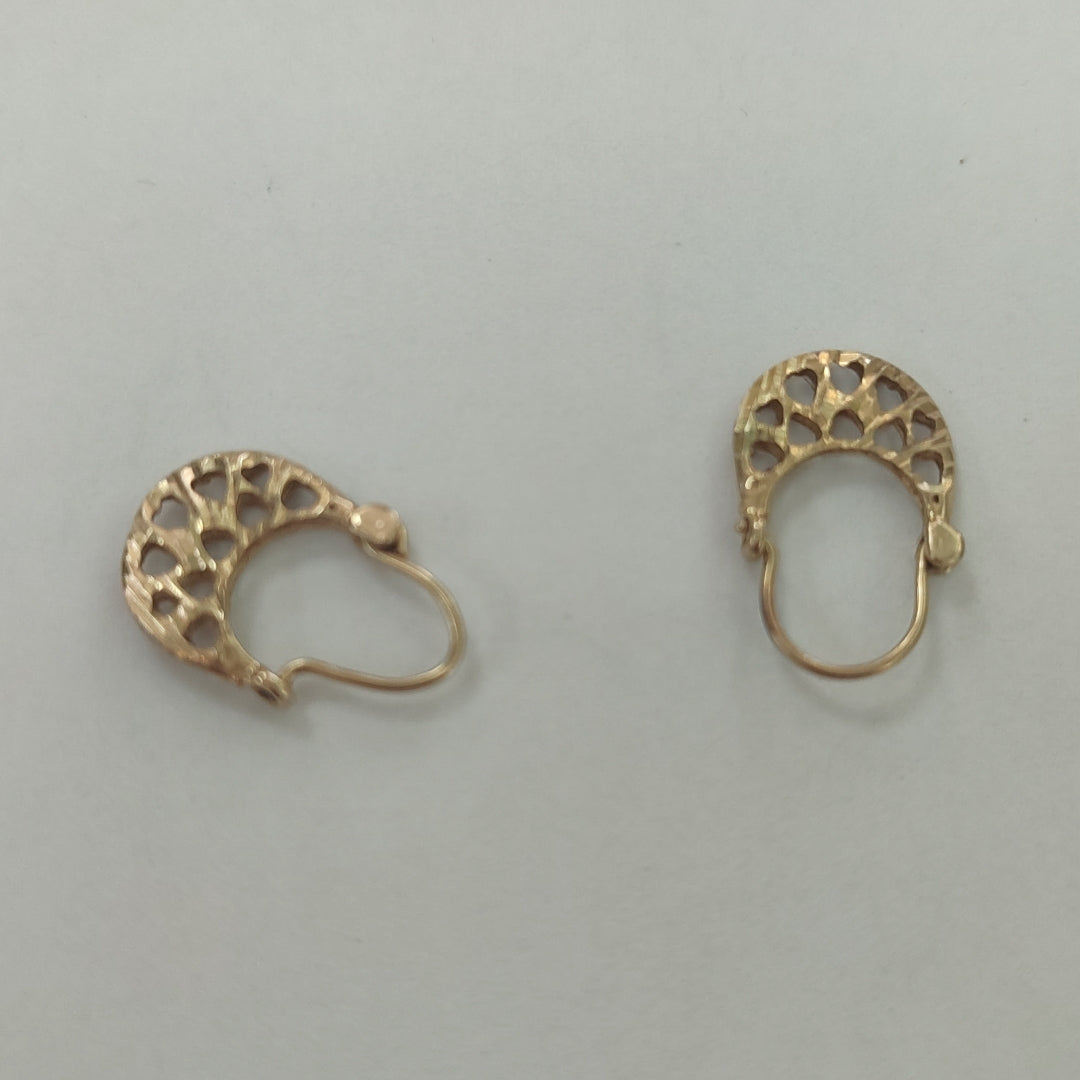ARRACADAS PAR ORO 10 K 0.8 GRMS (SEMINUEVO)