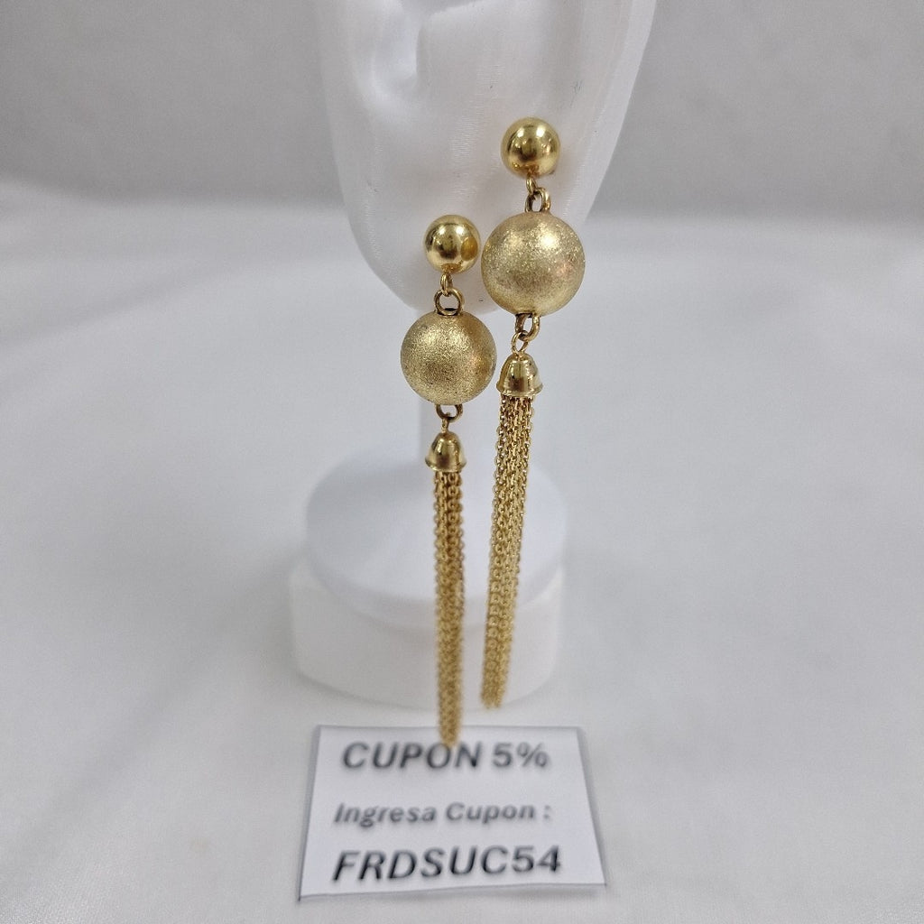 ARETES PAR ORO 14 K 5,90 GRMS (SEMINUEVO)