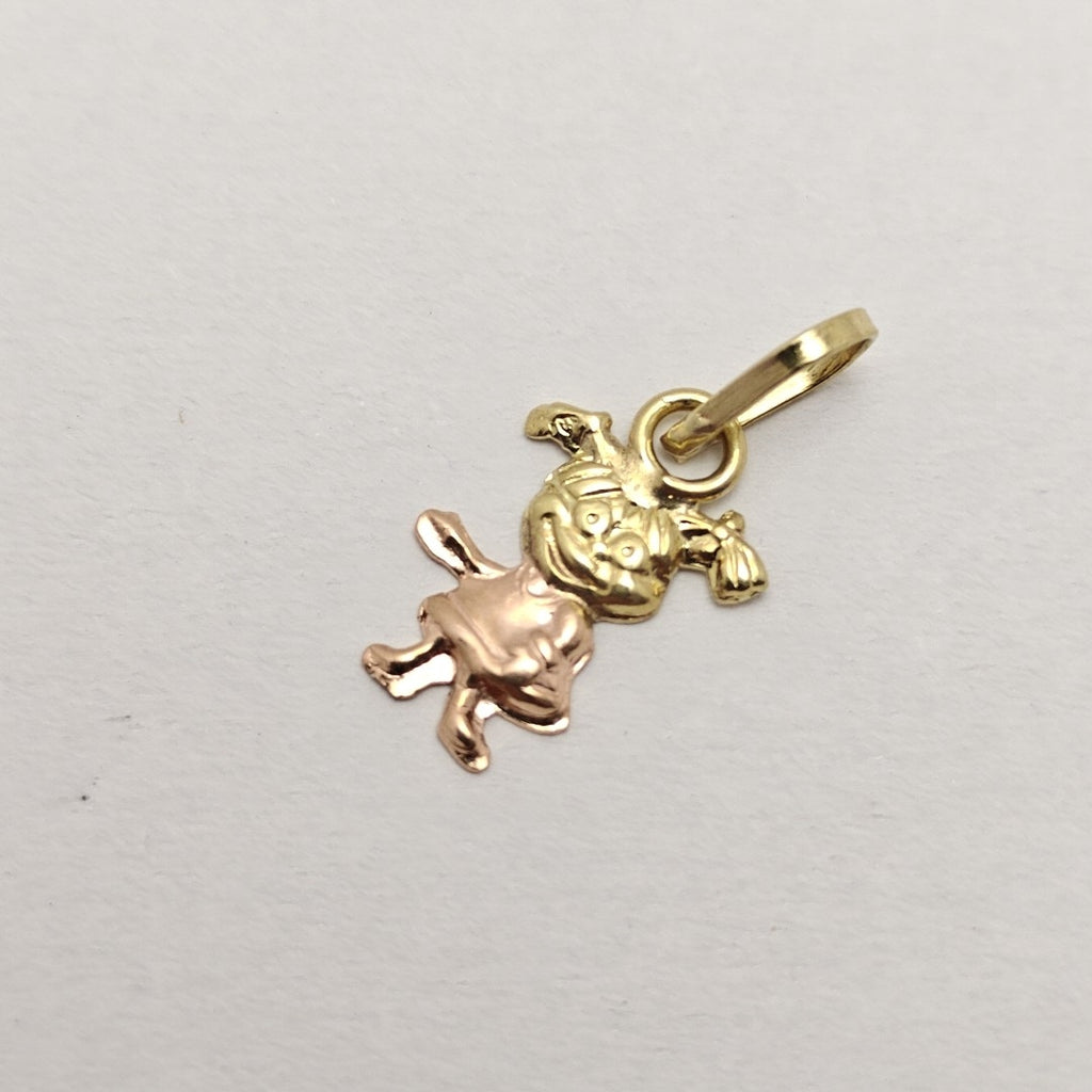 DIJE ORO COMBINADO 14 K 0,40 GRMS (SEMINUEVO)
