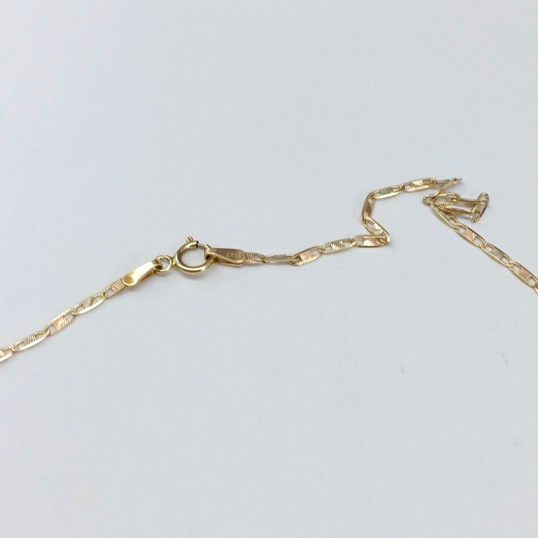 DIJE, GARGANTILLA ORO 14 K 4.5 GRMS (SEMINUEVO)