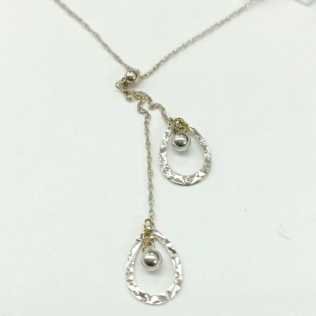 GARGANTILLA ORO BLANCO 14 K 1.1 GRMS (SEMINUEVO)