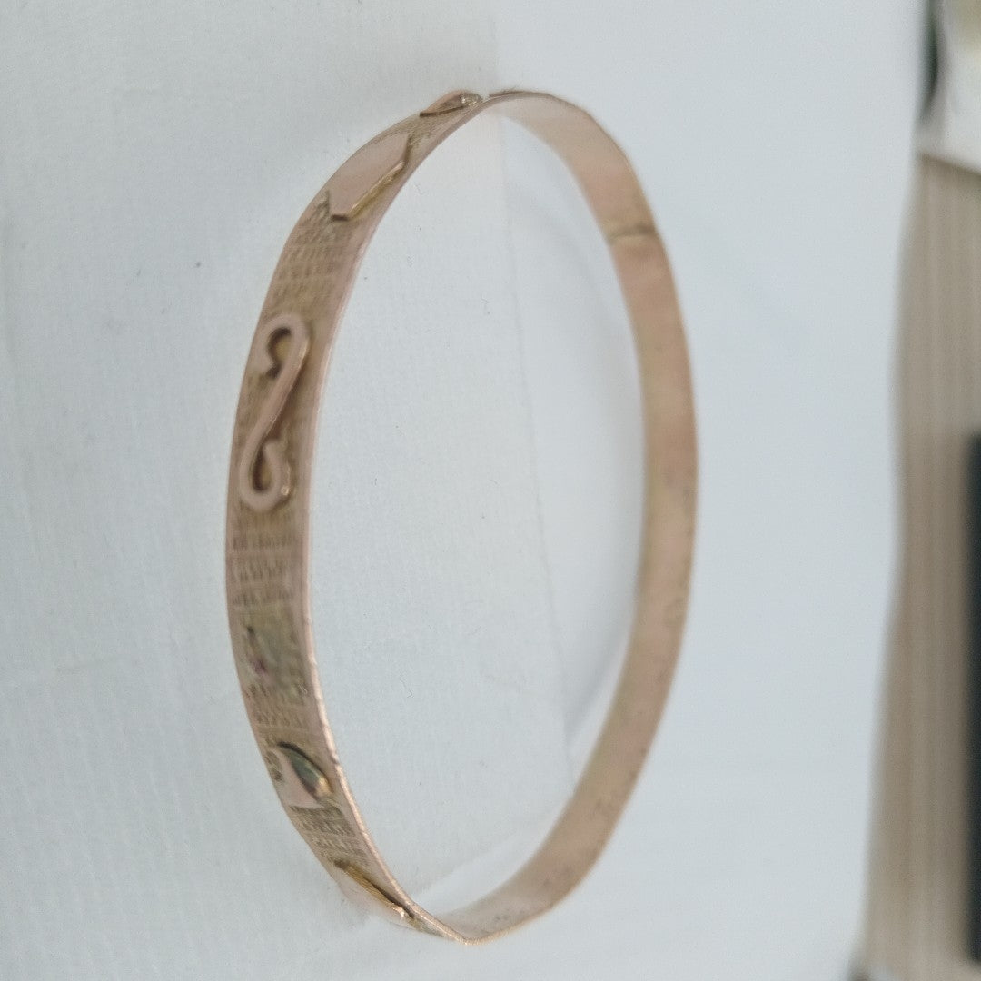 PULSERA RIGIDA ORO 8 K 9,50 GRMS (SEMINUEVO)