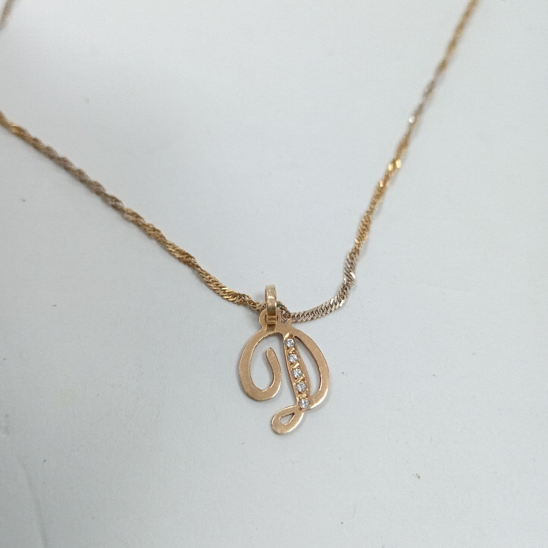 CADENA, DIJE ORO 14 K 2.9 GRMS (SEMINUEVO)