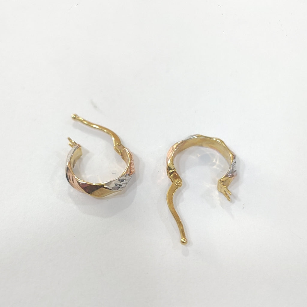 ARRACADAS PAR ORO 14 K 1.1 GRMS (SEMINUEVO)