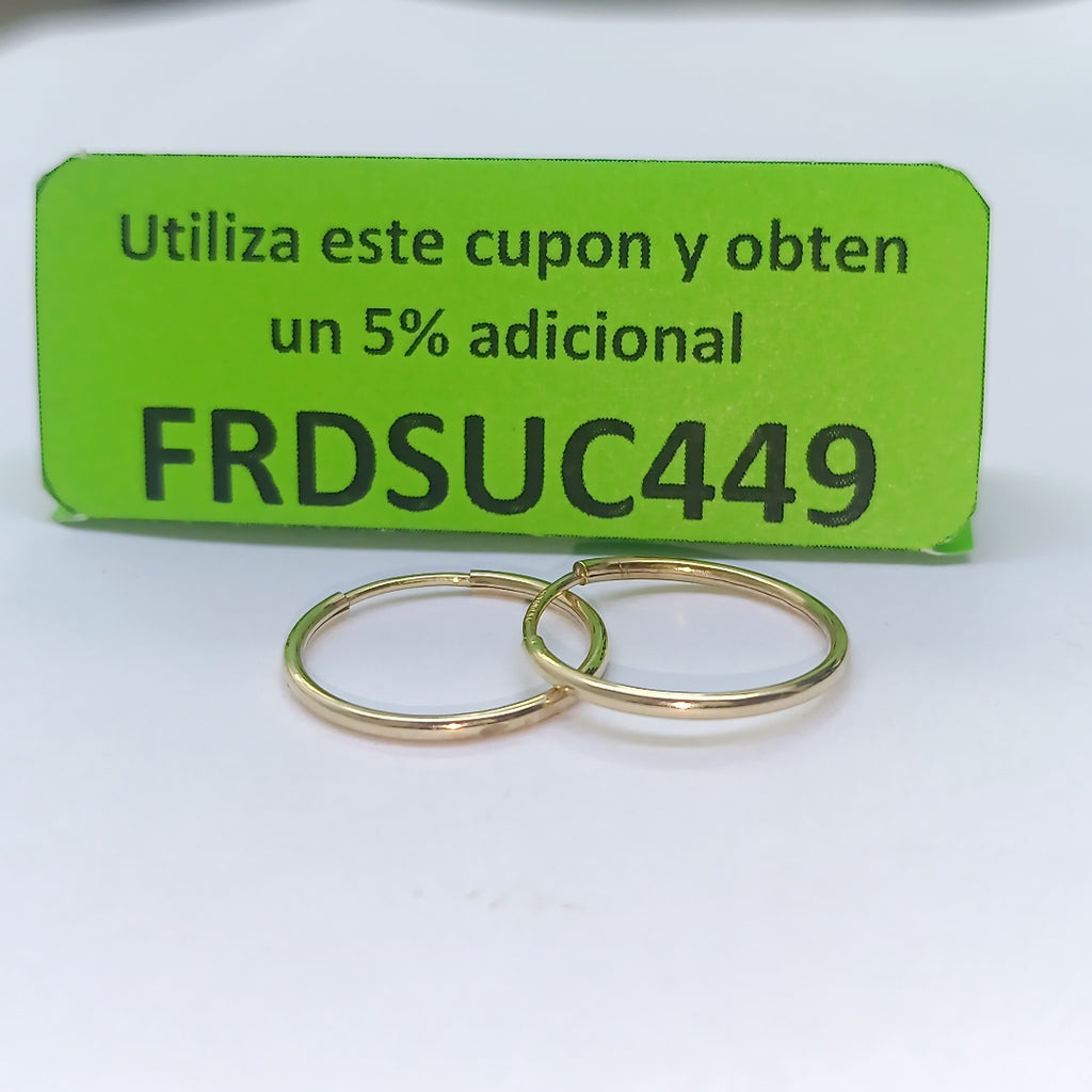 ARRACADAS PAR ORO 10 K 0.9 GRMS (SEMINUEVO)