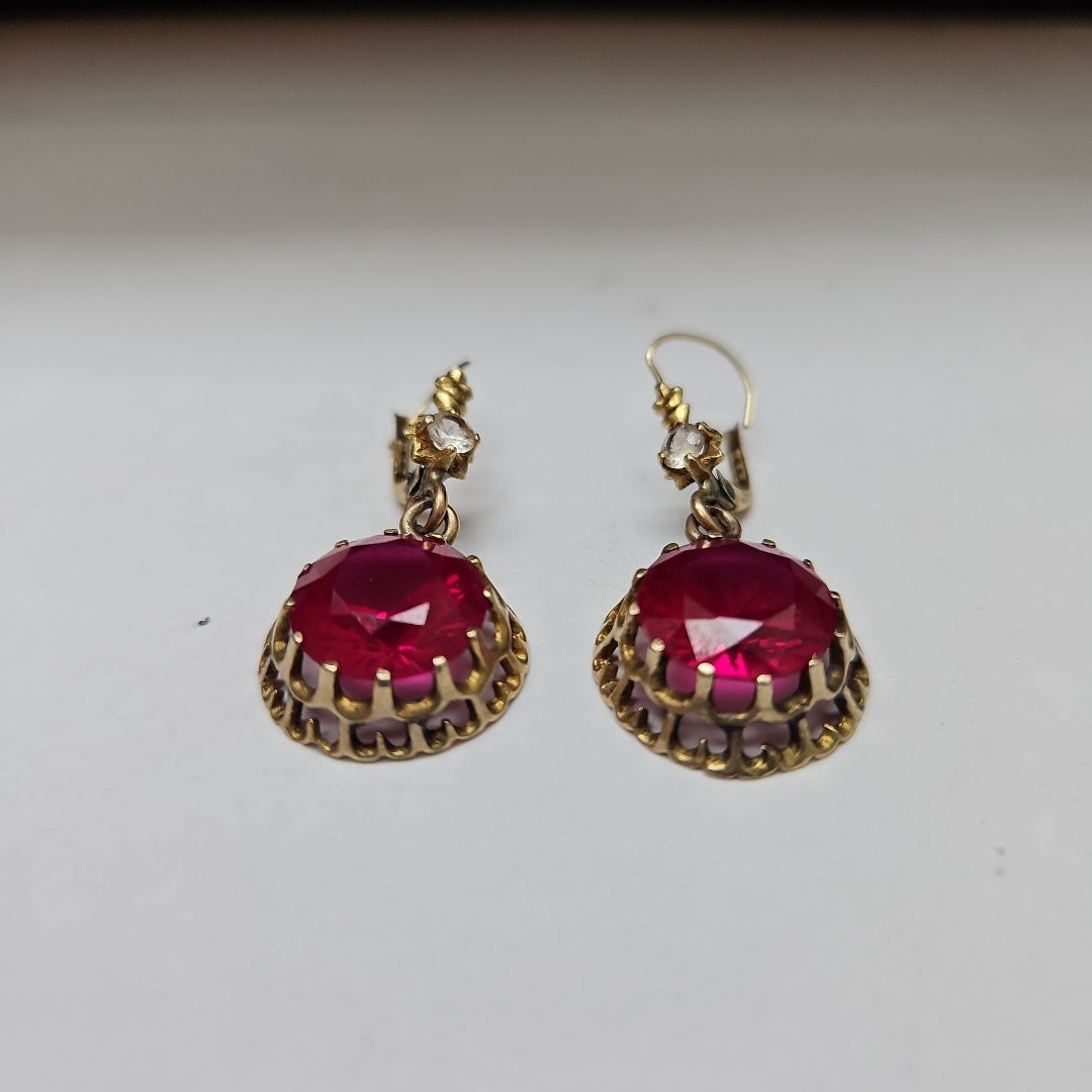 ARETES PAR ORO 8 K 6.4 GRMS (SEMINUEVO)