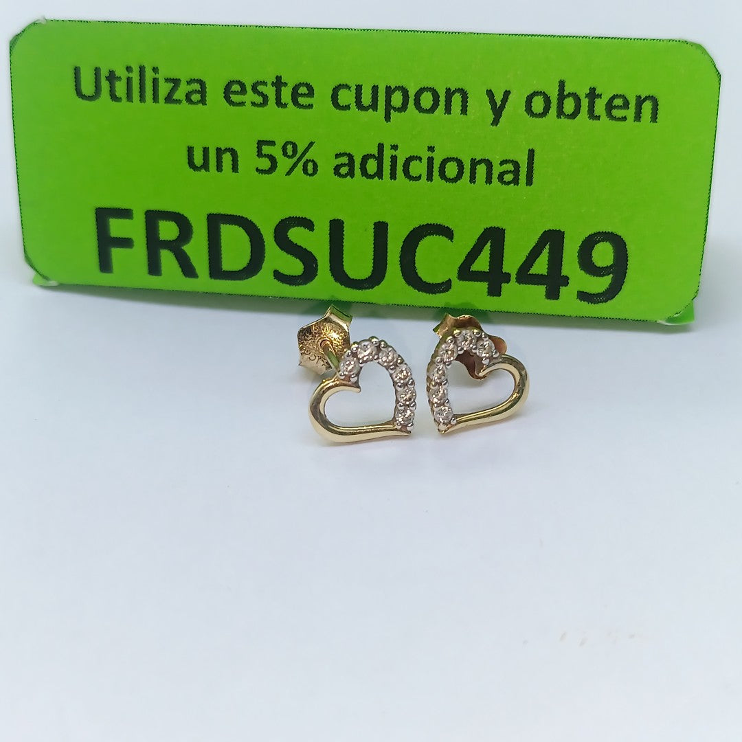 BROQUELES PAR ORO 14 K 1.2 GRMS (SEMINUEVO)