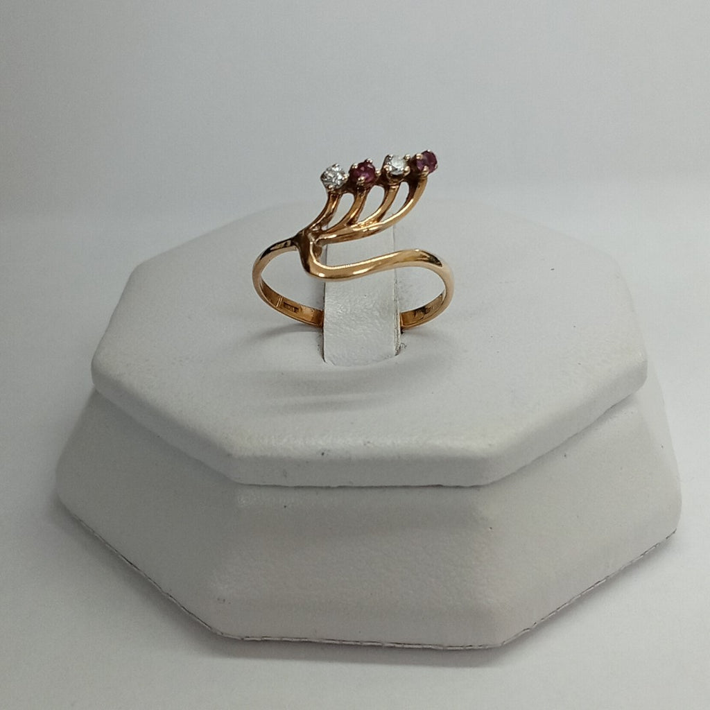 ANILLITO ORO COMBINADO 14 K 1,50 GRMS (SEMINUEVO)