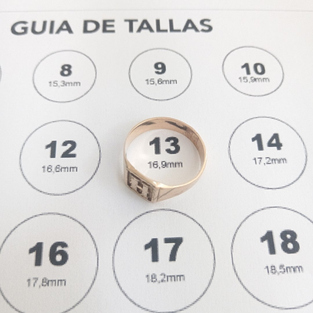 ANILLO ORO 10 K 6 GRMS (SEMINUEVO)
