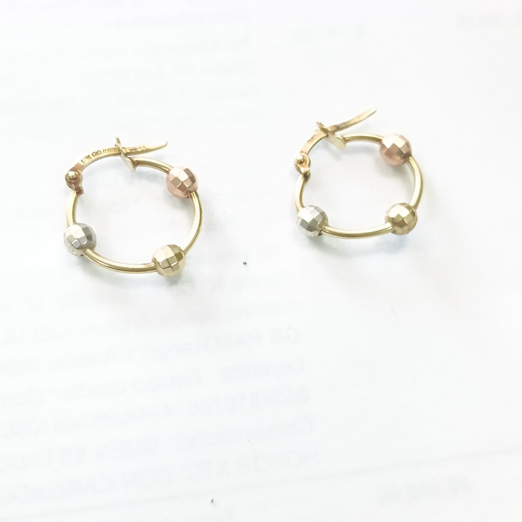 ARRACADAS PAR ORO 10 K 1.7 GRMS (SEMINUEVO)