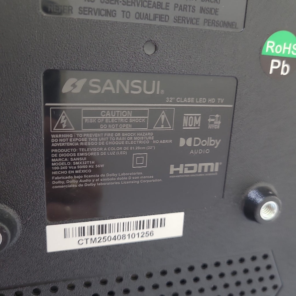 PANTALLA SANSUI SMX32T1H (2022) 32" LED HD (SEMINUEVO)