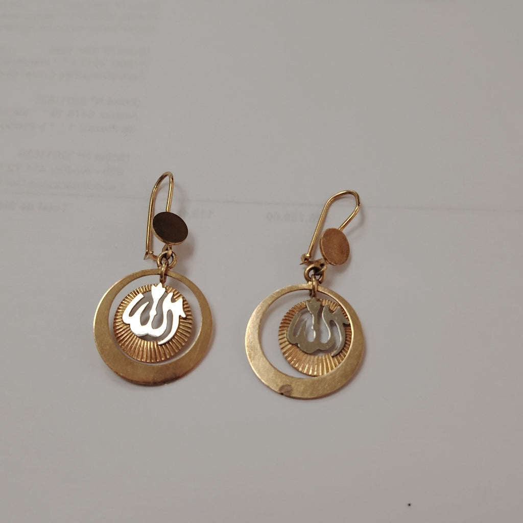 ARETES PAR ORO 14 K 6,40 GRMS (SEMINUEVO)