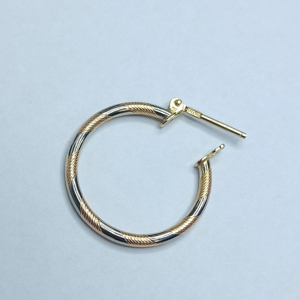 ARRACADAS PAR ORO COMBINADO 10 K 1.5 GRMS (SEMINUEVO)