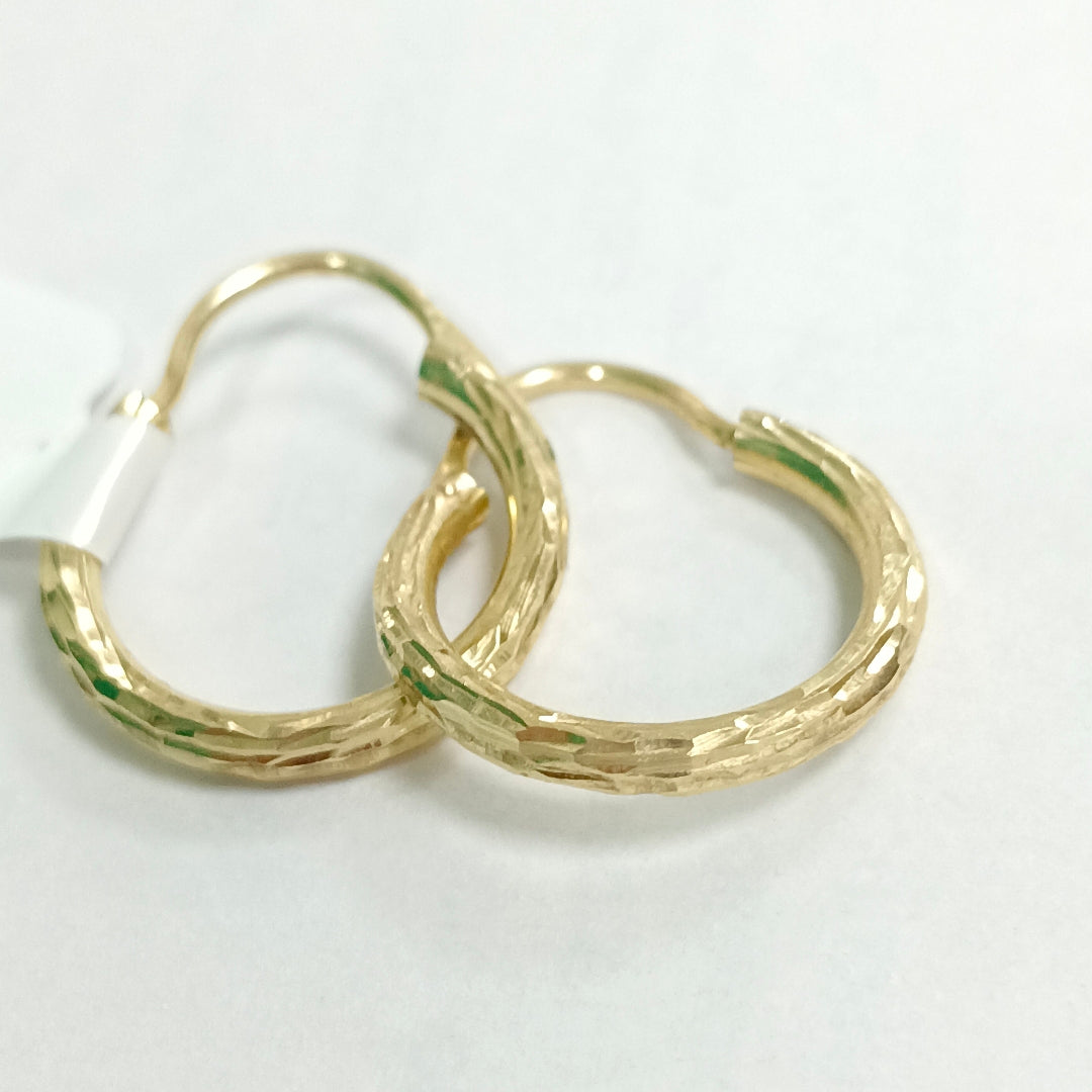 ARRACADAS PAR ORO 14 K 1.4 GRMS (SEMINUEVO)