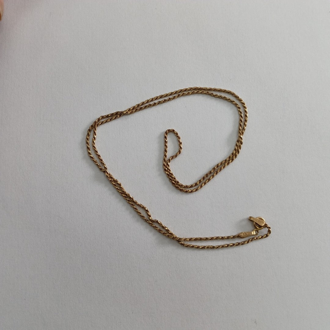 CADENA ORO 14 K 2,50 GRMS (SEMINUEVO)