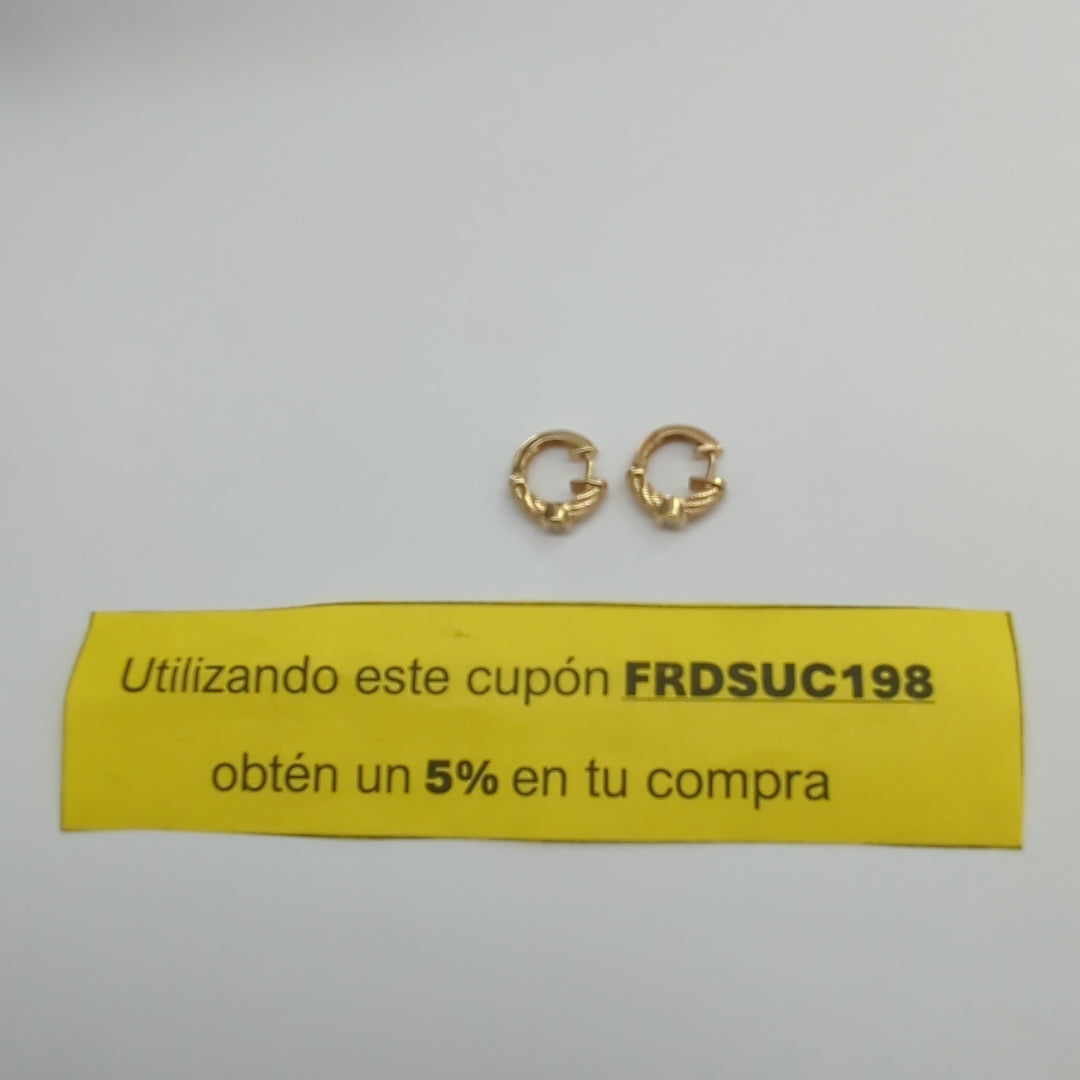 ARETES PAR ORO 14 K 4,20 GRMS (SEMINUEVO)