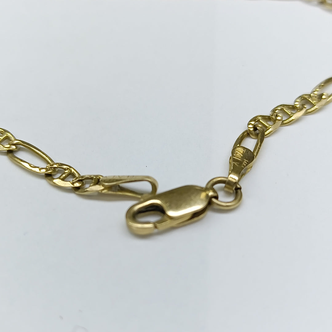 PULSERA ORO 14 K 3.2 GRMS (SEMINUEVO)
