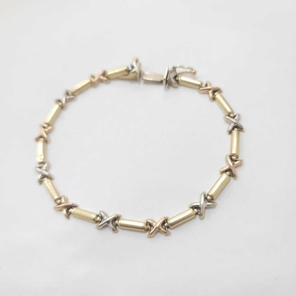 PULSERA ORO, ORO COMBINADO 14 K 5.5 GRMS (SEMINUEVO)
