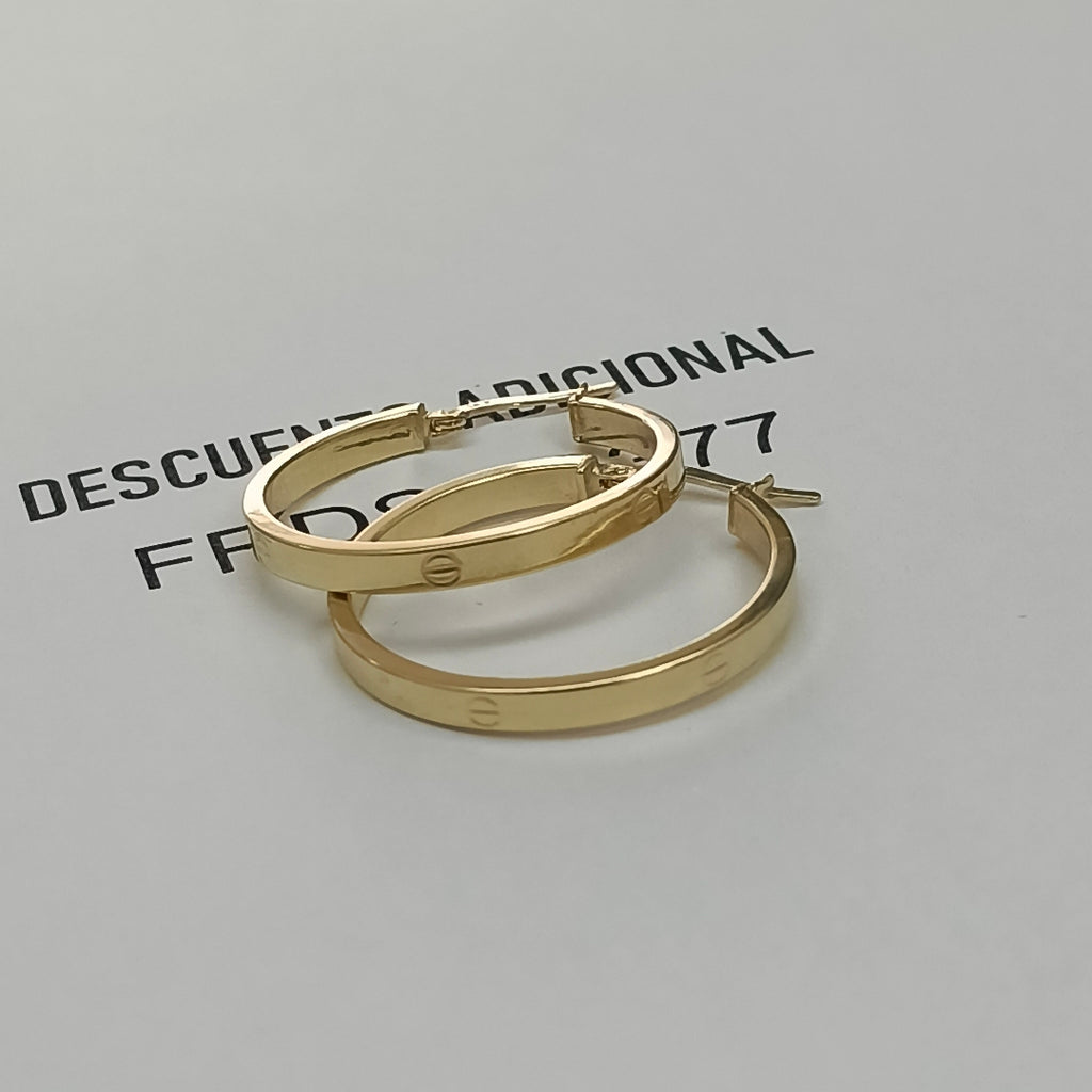 ARRACADAS PAR ORO 14 K 2.7 GRMS (SEMINUEVO)