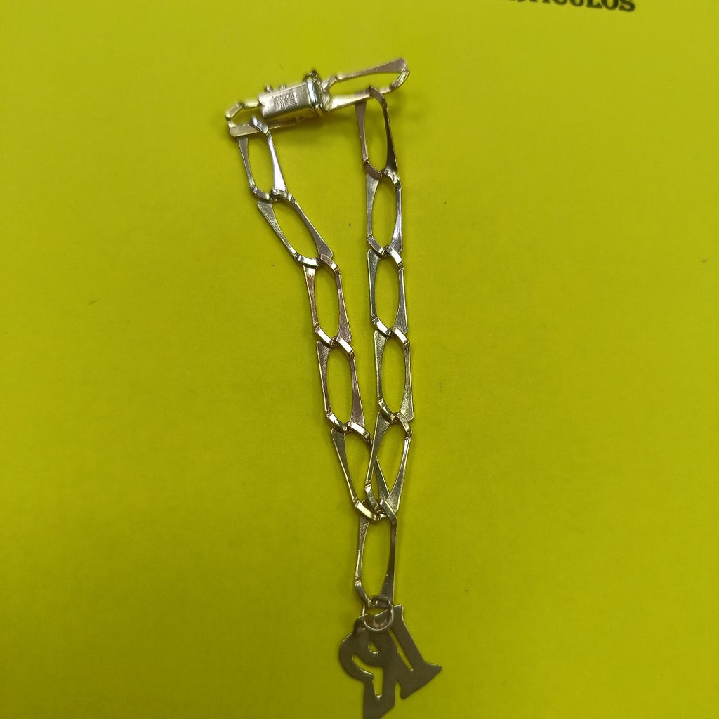 PULSERA ORO COMBINADO 10 K 6,00 GRMS (SEMINUEVO)
