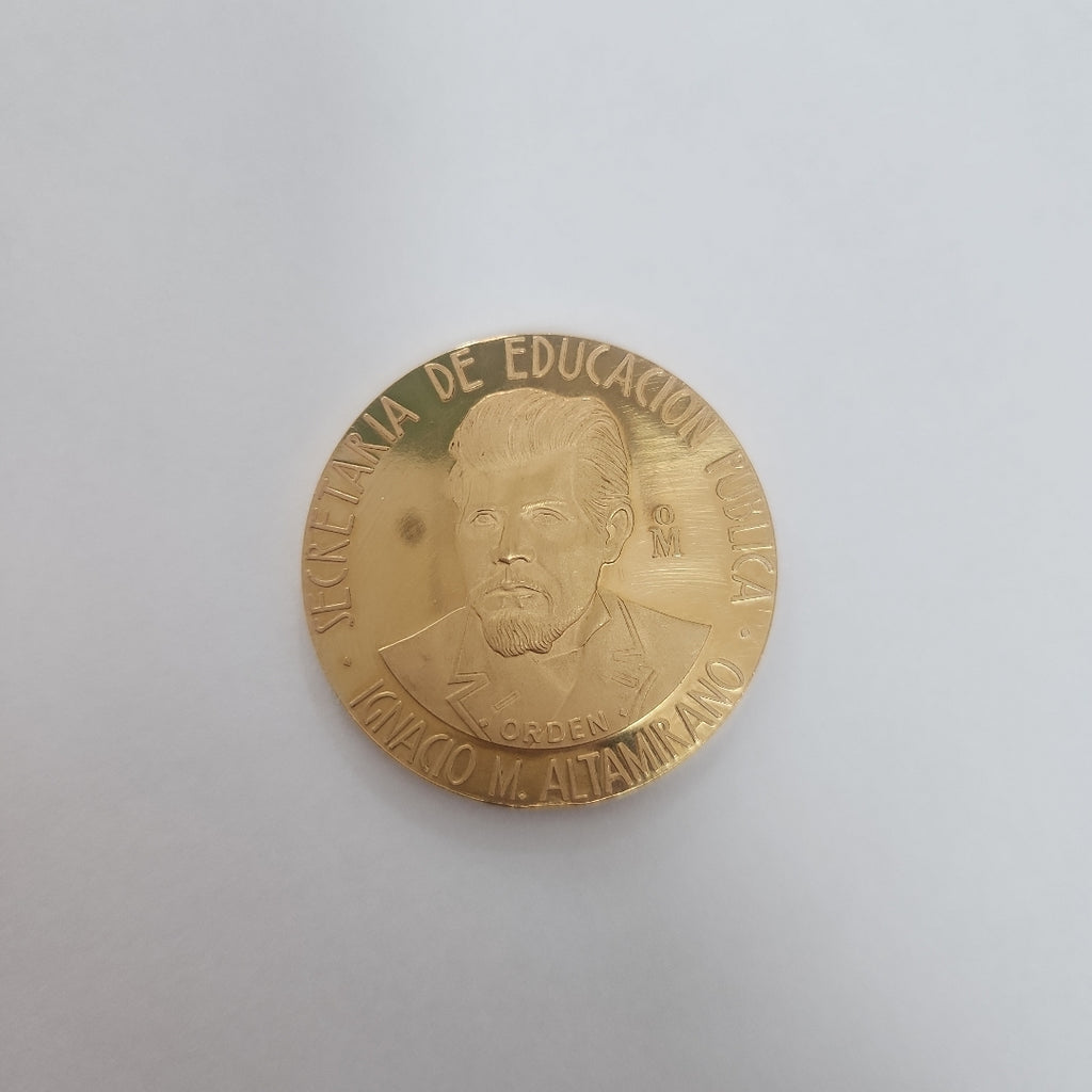 MEDALLA CONMEMORATIVA ORO 21 K 42,00 GRMS (SEMINUEVO)