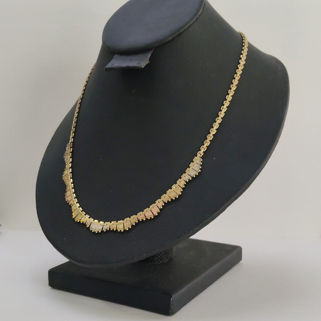 GARGANTILLA ORO, ORO COMBINADO 14 K 14.6 GRMS (SEMINUEVO)