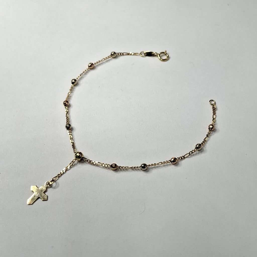 PULSERA ORO, ORO COMBINADO 14 K 1.9 GRMS (SEMINUEVO)