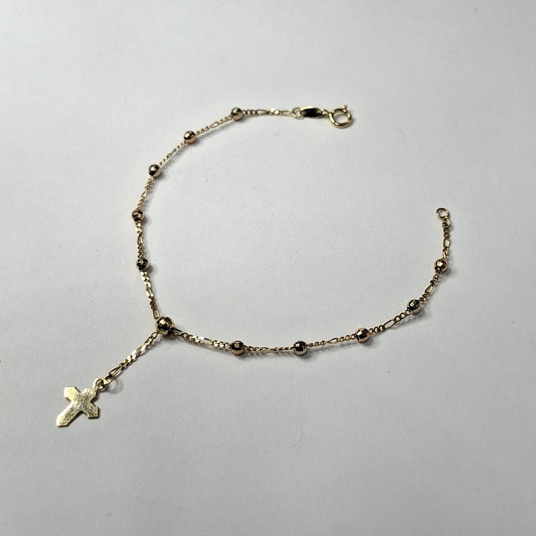 PULSERA ORO, ORO COMBINADO 14 K 1.9 GRMS (SEMINUEVO)