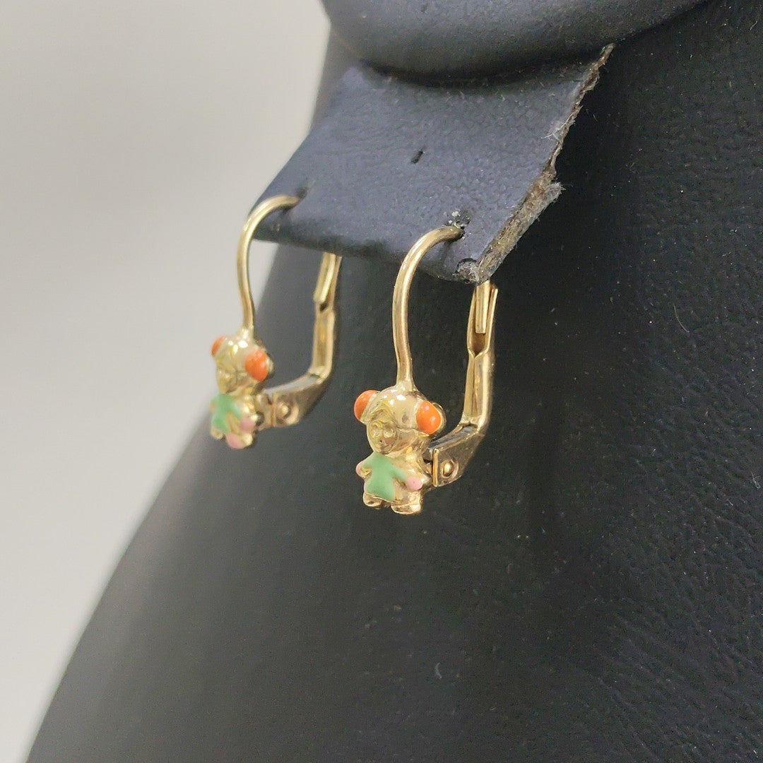 ARETES PAR ORO 14 K 1,60 GRMS (SEMINUEVO)