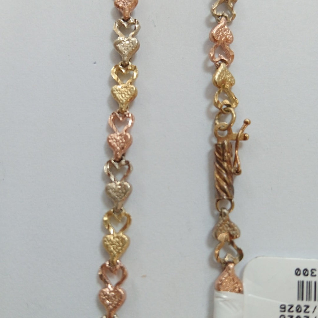 PULSERA ORO COMBINADO 10 K 6,90 GRMS (SEMINUEVO)