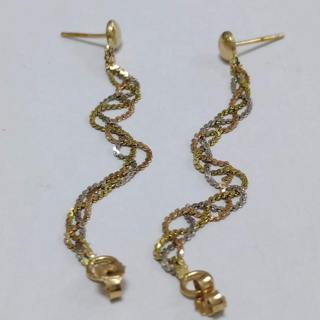 ARETES PAR ORO 14 K 2.1 GRMS (SEMINUEVO)