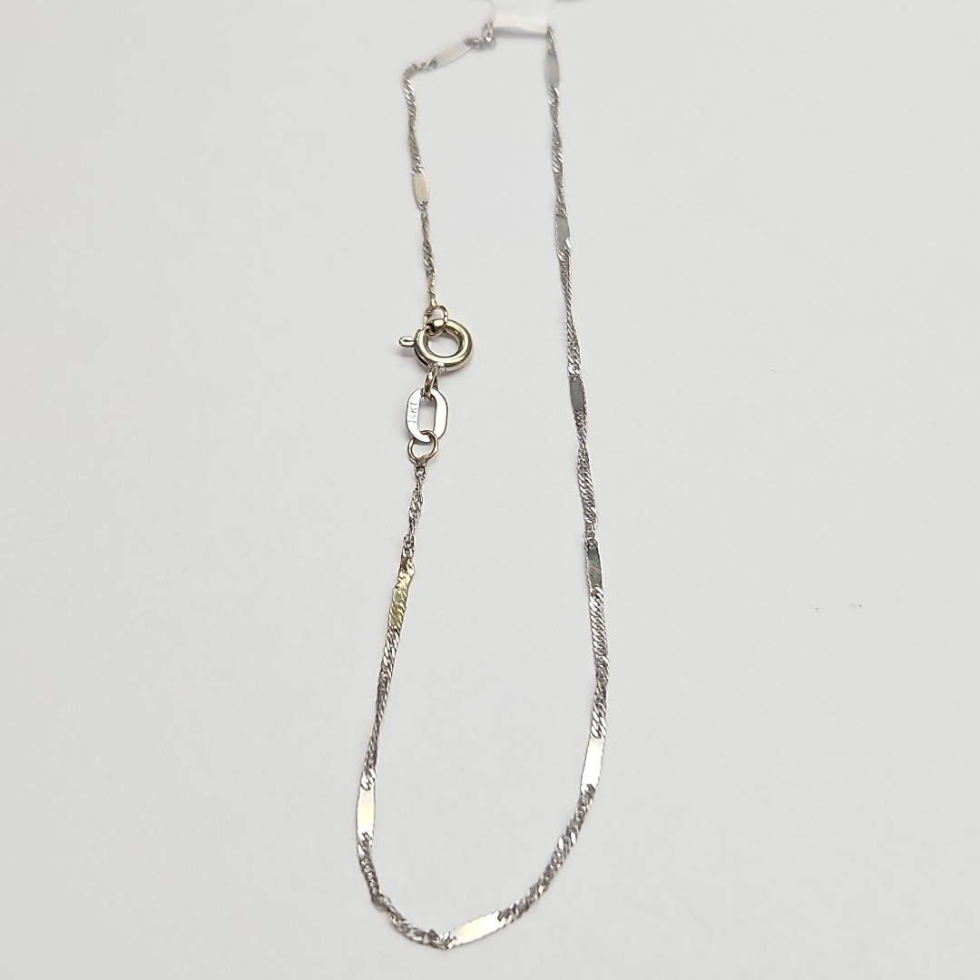 PULSERA ORO BLANCO 14 K 0,60 GRMS (SEMINUEVO)