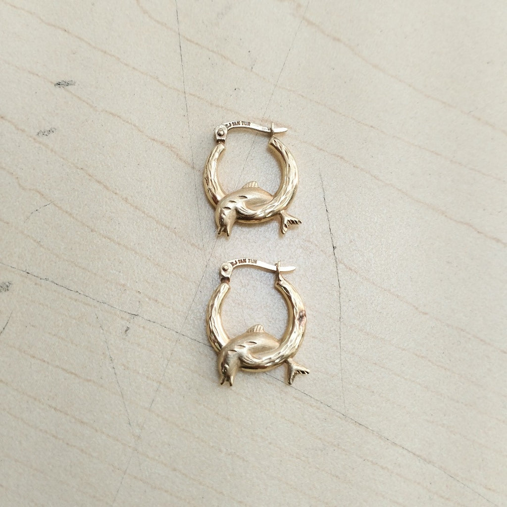 ARRACADAS PAR ORO 14 K 1.6 GRMS (SEMINUEVO)