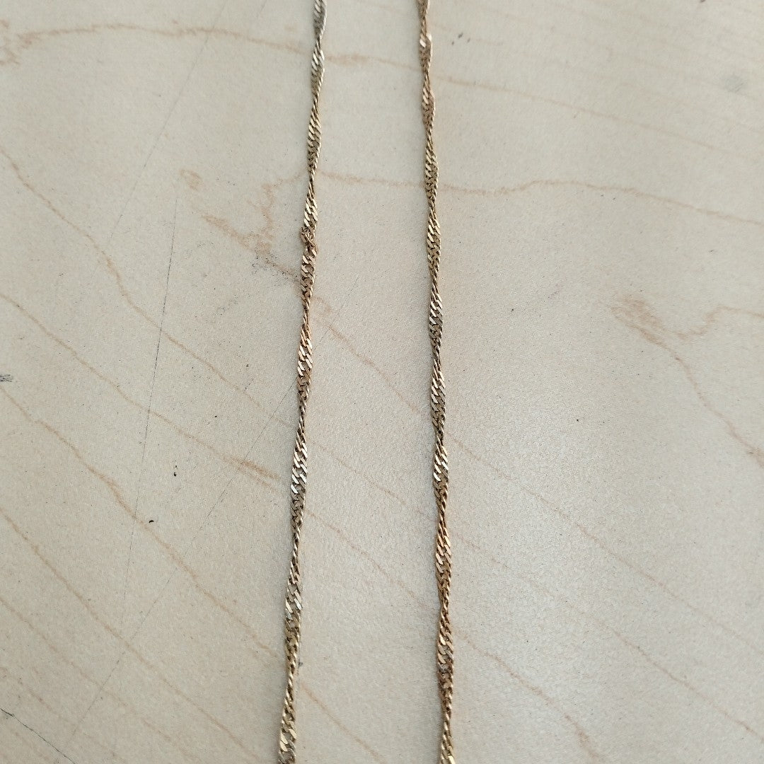 CADENA ORO COMBINADO 14 K 4.3 GRMS (SEMINUEVO)