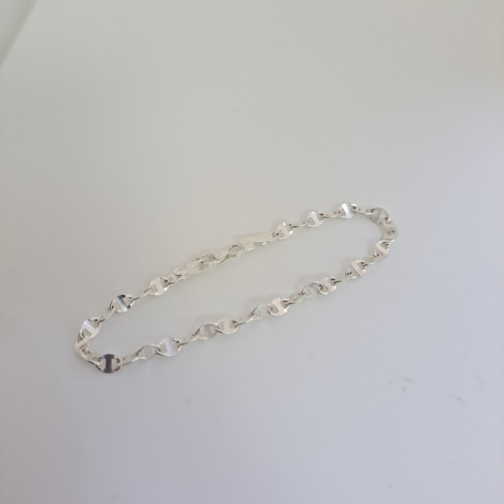 PULSERA TEJIDO ESPECIAL PLATA .925 18 CM 3.3 GR (NUEVO)