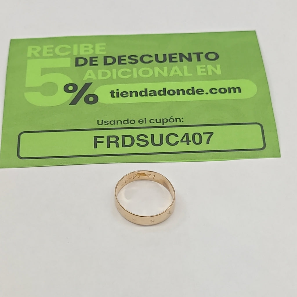 ARGOLLA ORO 10 K 1.8 GRMS (SEMINUEVO)