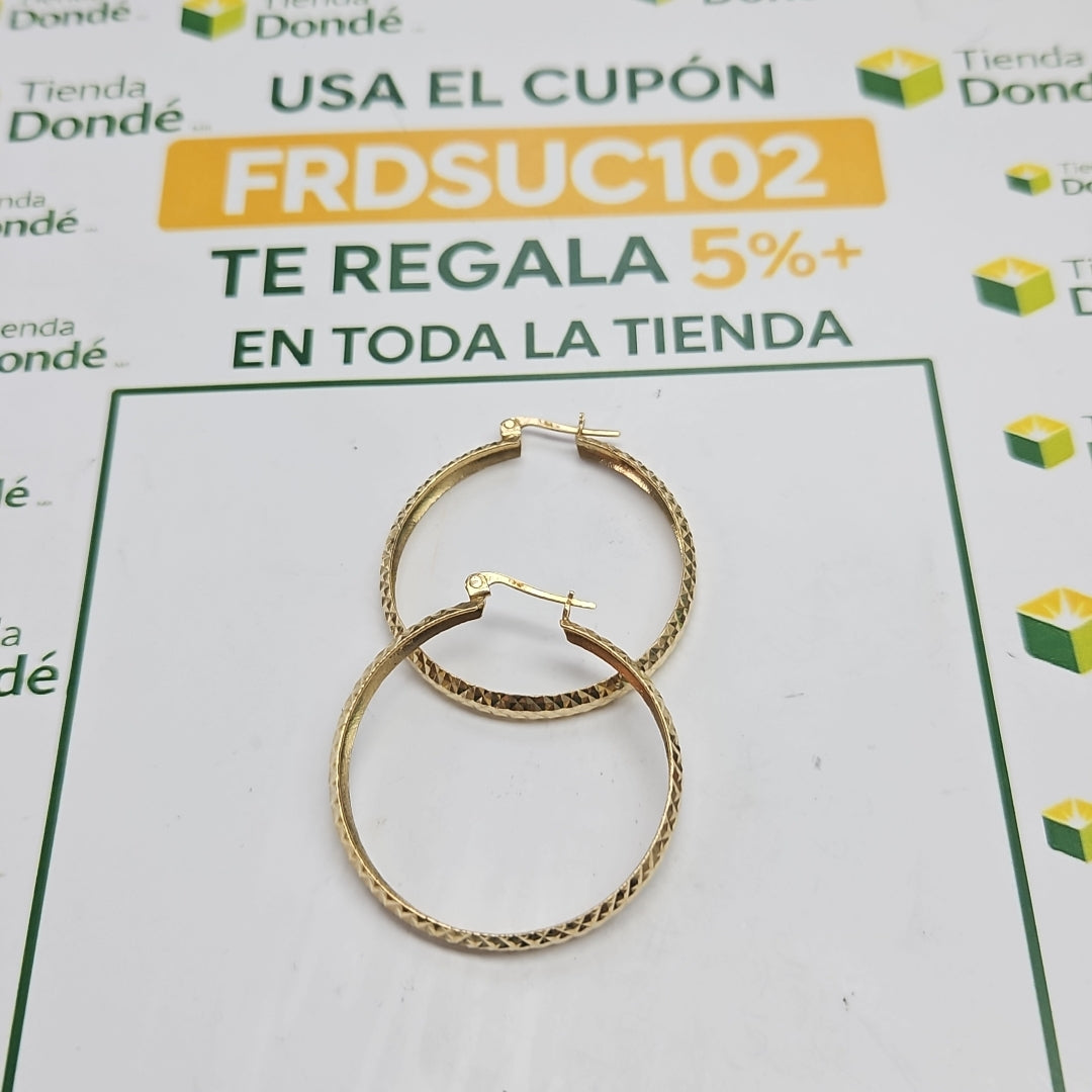 ARRACADAS PAR ORO 14 K 5,50 GRMS (SEMINUEVO)