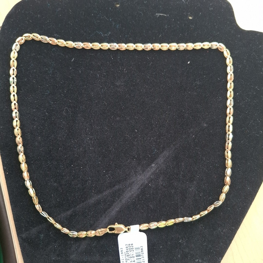 GARGANTILLA ORO, ORO COMBINADO 14 K 8.6 GRMS (SEMINUEVO)