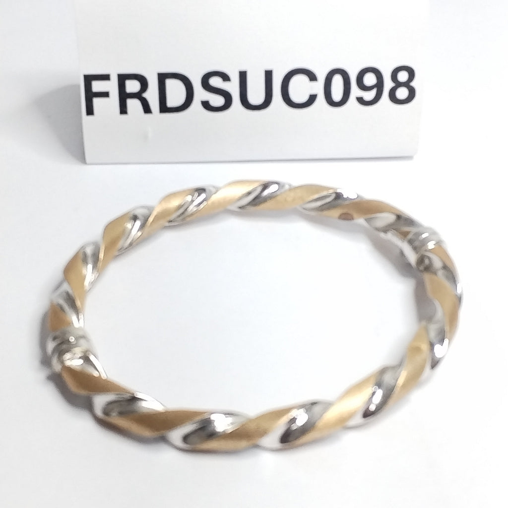 PULSERA RIGIDA ORO, ORO COMBINADO 14 K 12 GRMS (SEMINUEVO)