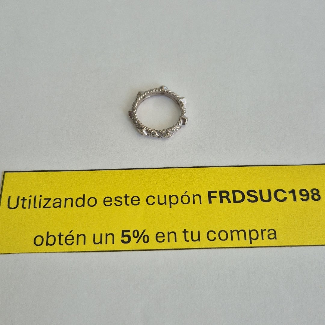 ANILLITO ORO BLANCO 10 K 3,60 GRMS (SEMINUEVO)