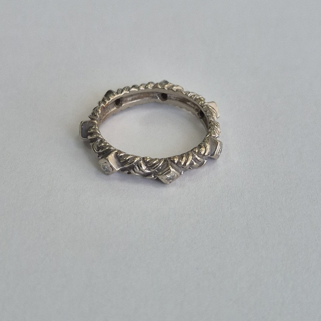 ANILLITO ORO BLANCO 10 K 3,60 GRMS (SEMINUEVO)